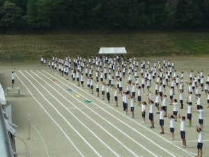 演技の最初は「準備体操」