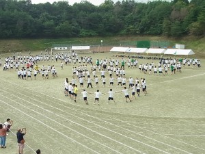 全員による「うらじゃ踊り」