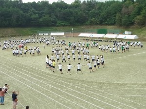 全員による「うらじゃ踊り」