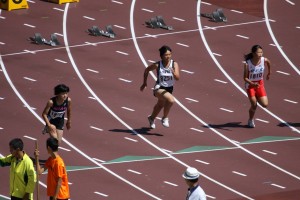 ３年島田さんの力走（100m）