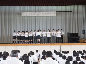 ２年Ｃ組、自由曲「証」。