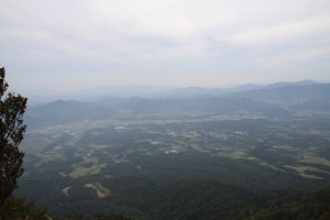 到着！頂上からの眺めは最高！