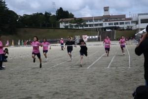 １００ｍ走決勝（女子）。