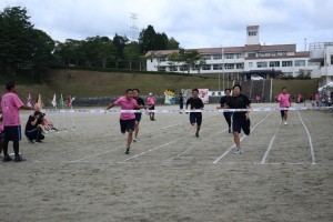 １００ｍ走決勝（男子）。