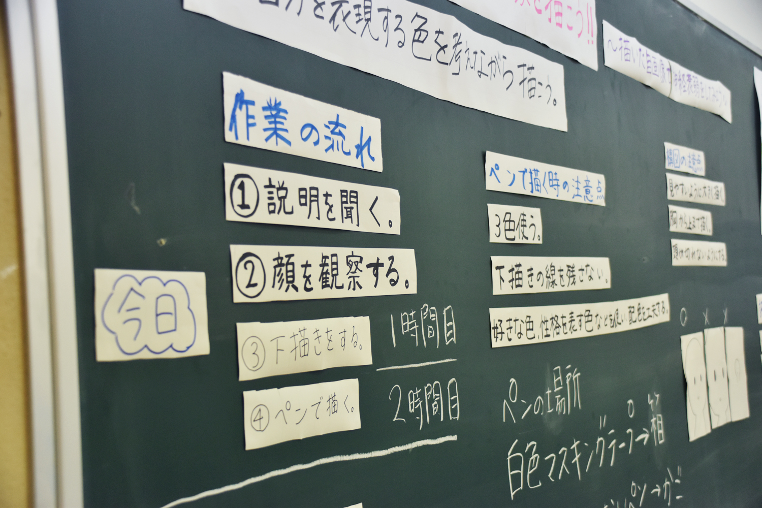 NHK高校講座並みの黒板の使い方です!