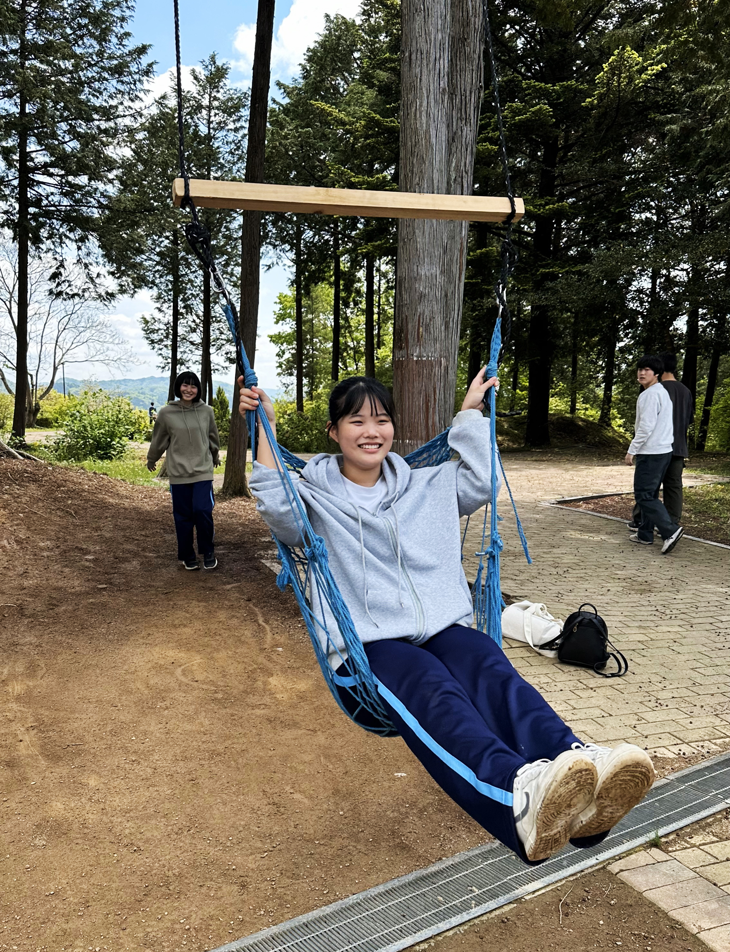 実は長~いブランコなんですが、こちらも大人気でした!