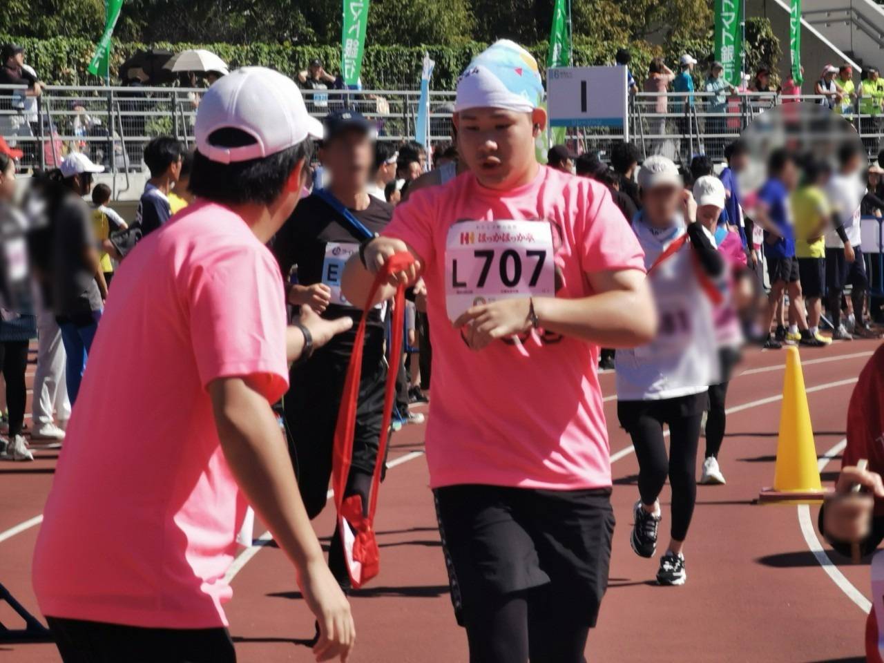 3年バクスター選手から谷田先生へ!