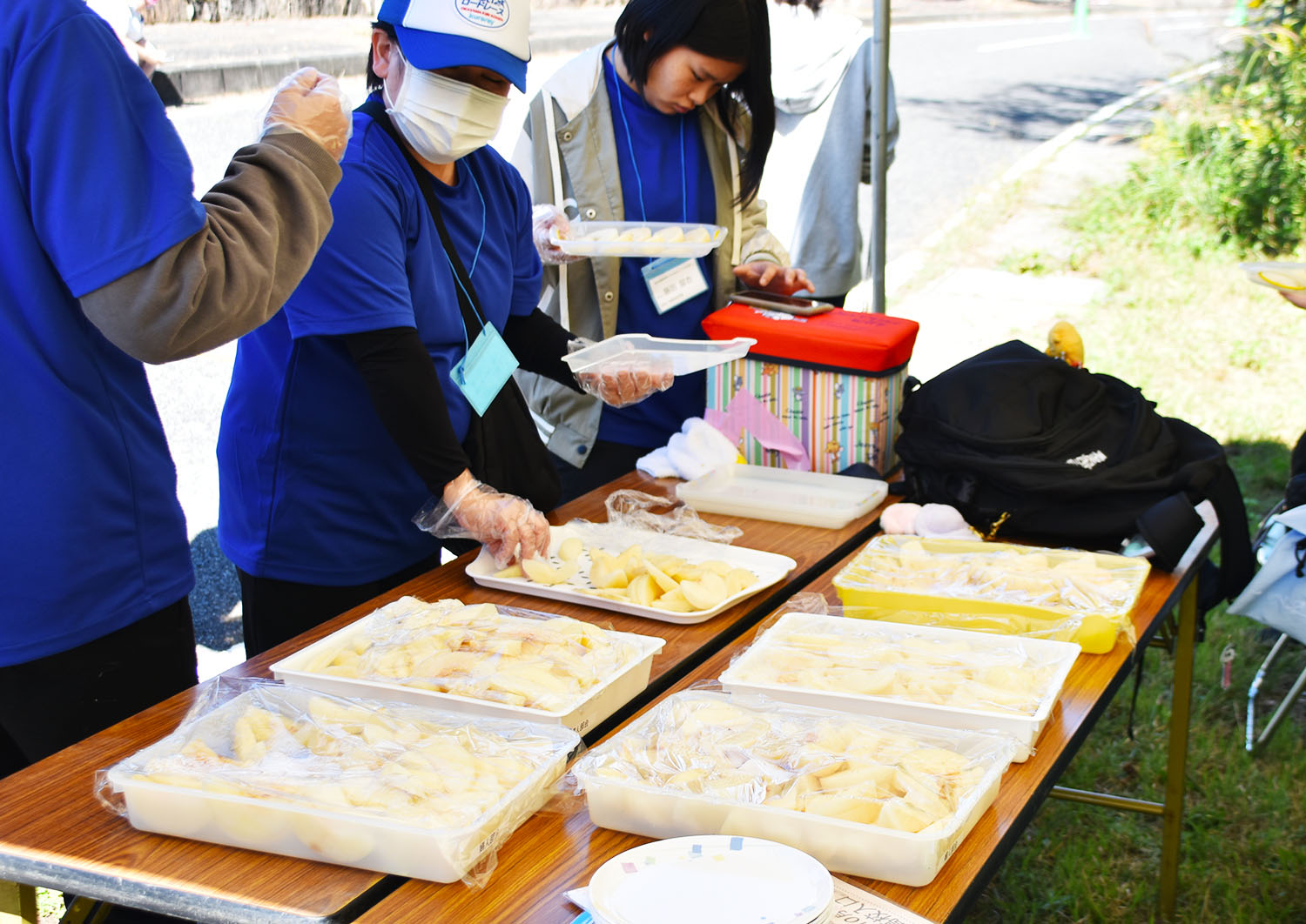 「梨」提供部隊が準備した美味しそうな梨!