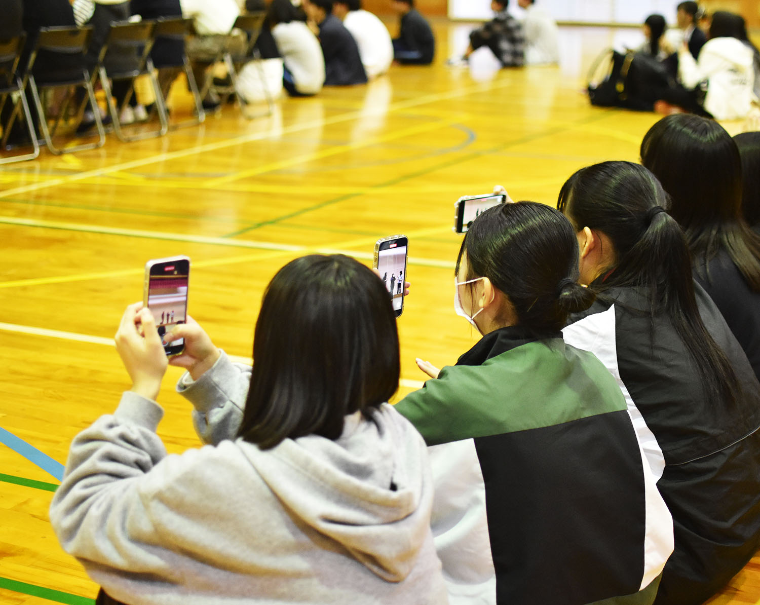 たくさんの生徒が集まり、会場を盛り上げてくれました!