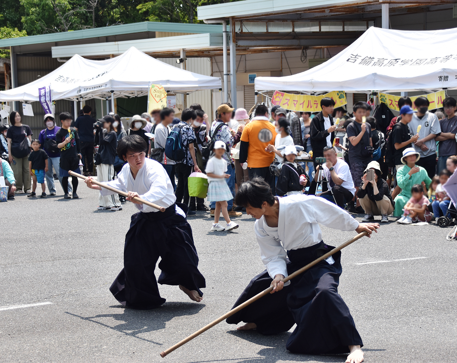 古武道部も演舞を披露!