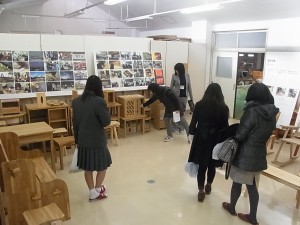 生徒作品展示。