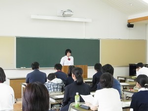 生徒から吉備高原学園高校での生活の様子を（生徒会長より）