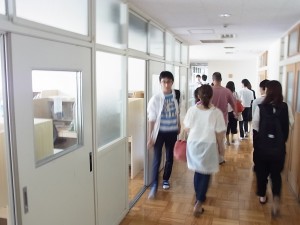 寮の見学（男子寮）