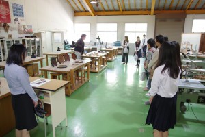 クラフトデザインコース(漆芸部門)実習室(所属3年生より作品の紹介)