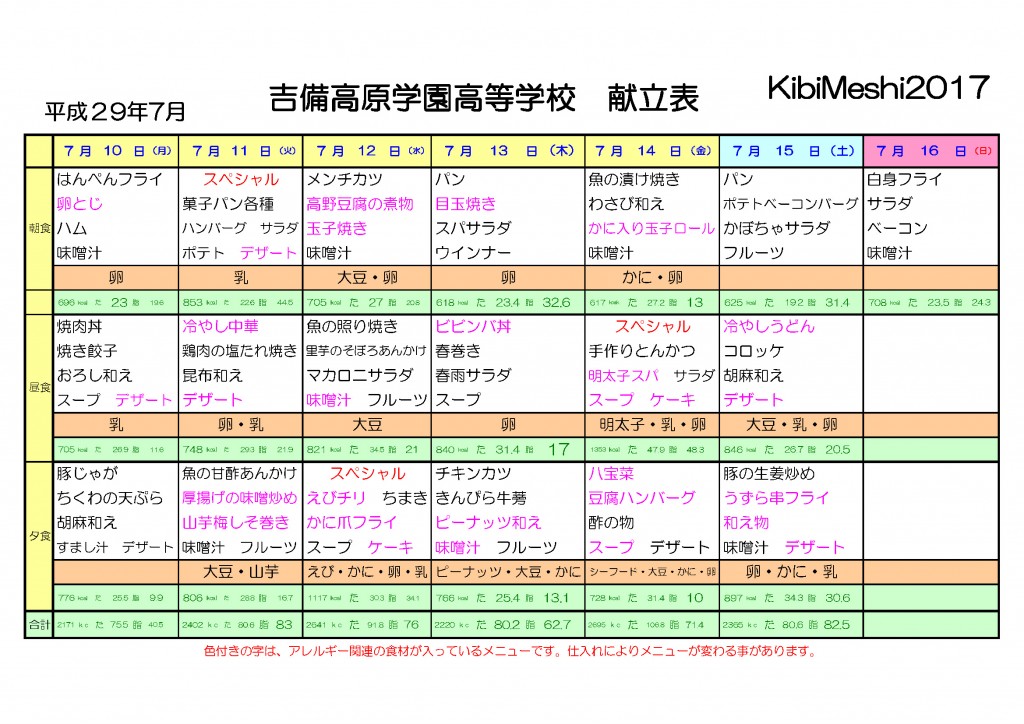 KibiMeshi20170710-0716