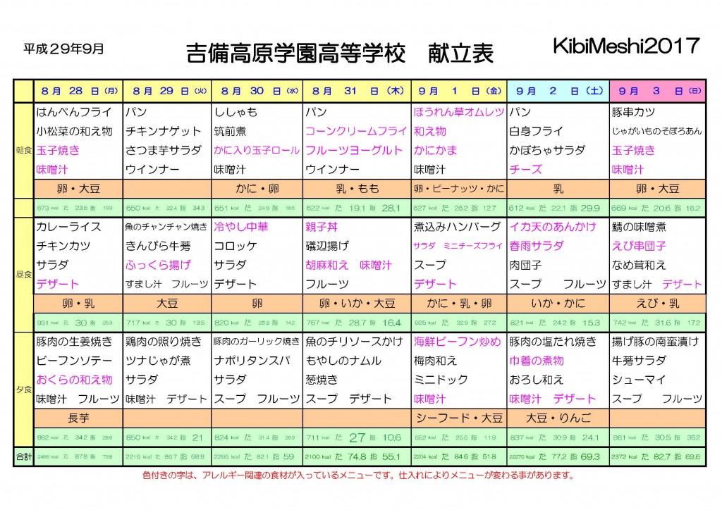 KibiMeshi20170828-0903