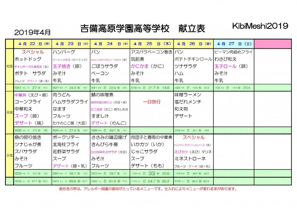 KibiMeshi20190422-0427