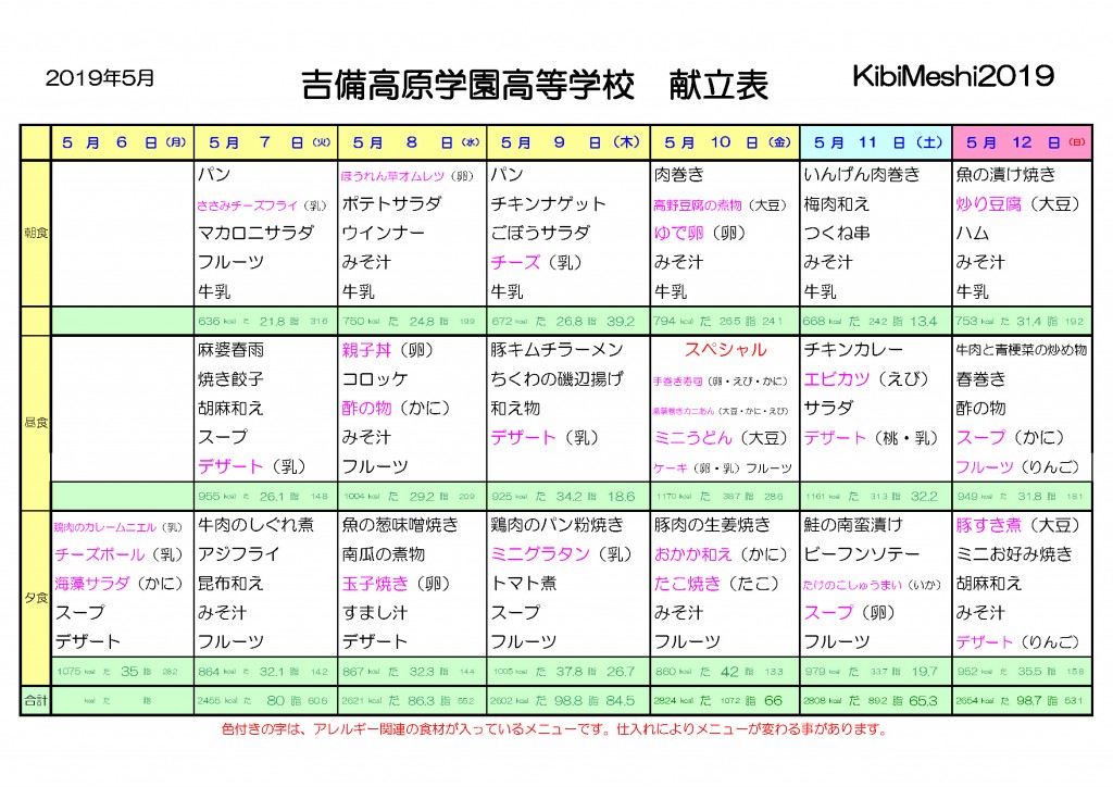 KibiMeshi20190506-0512