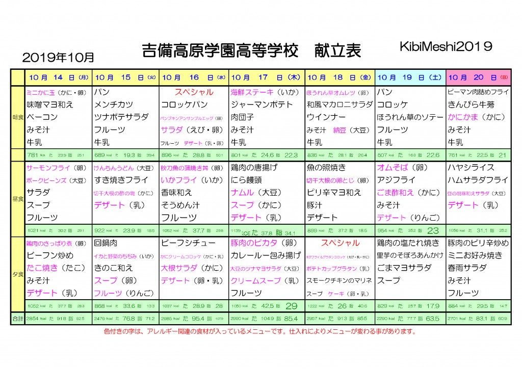 KibiMeshi20191014-1020