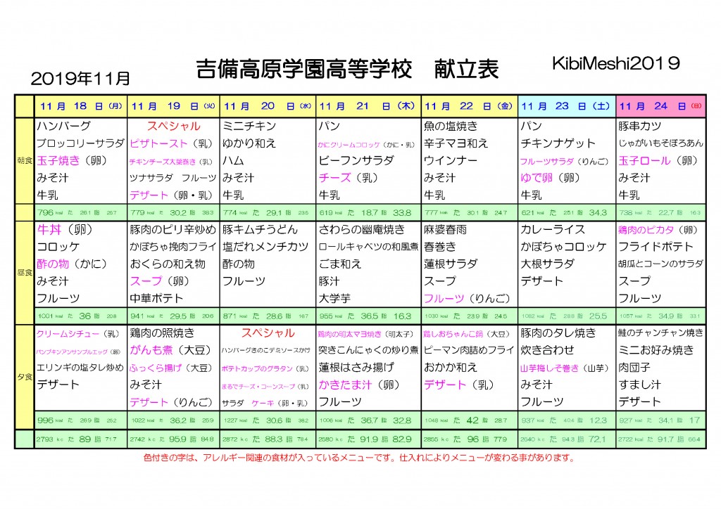 KibiMeshi20191118-1124