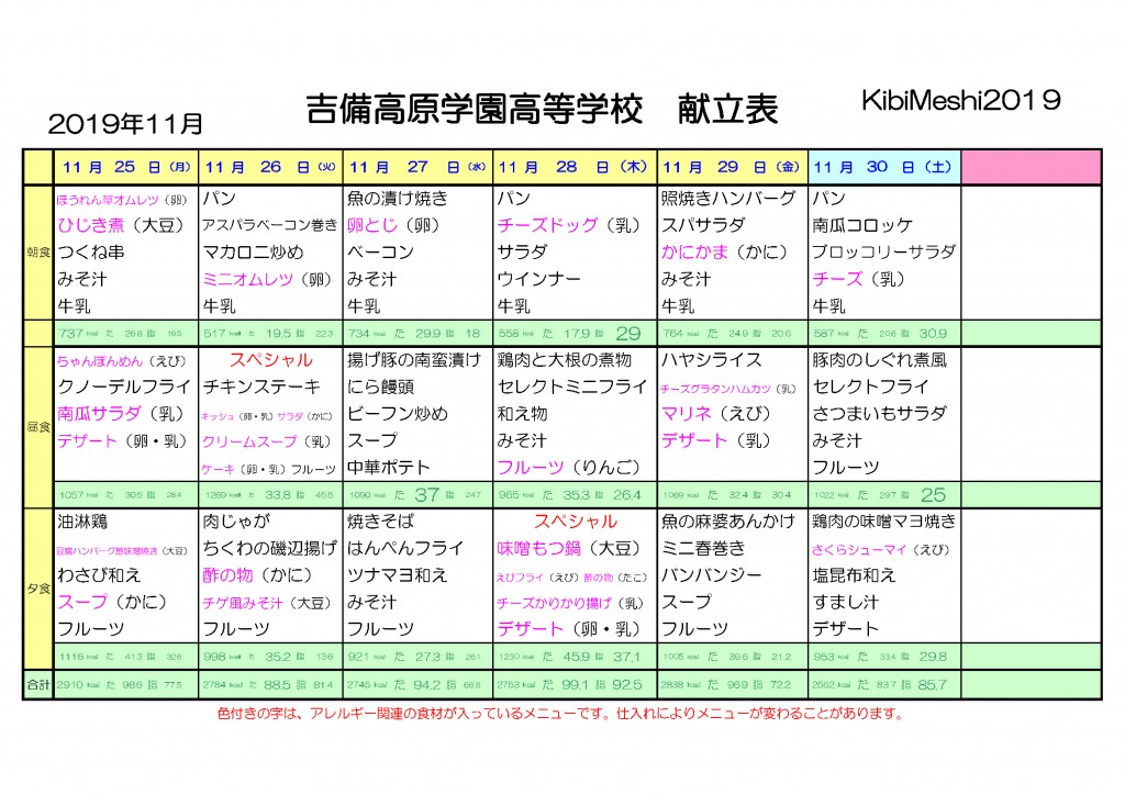 KibiMeshi20191125-1130