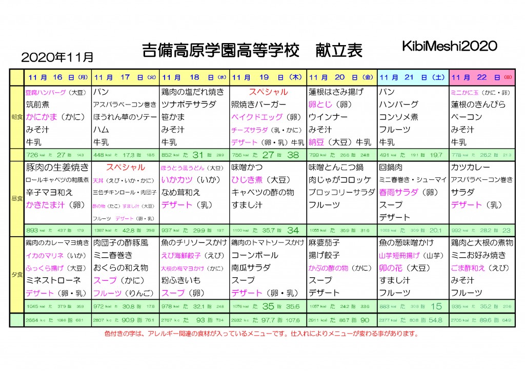 KibiMeshi20201116-1122