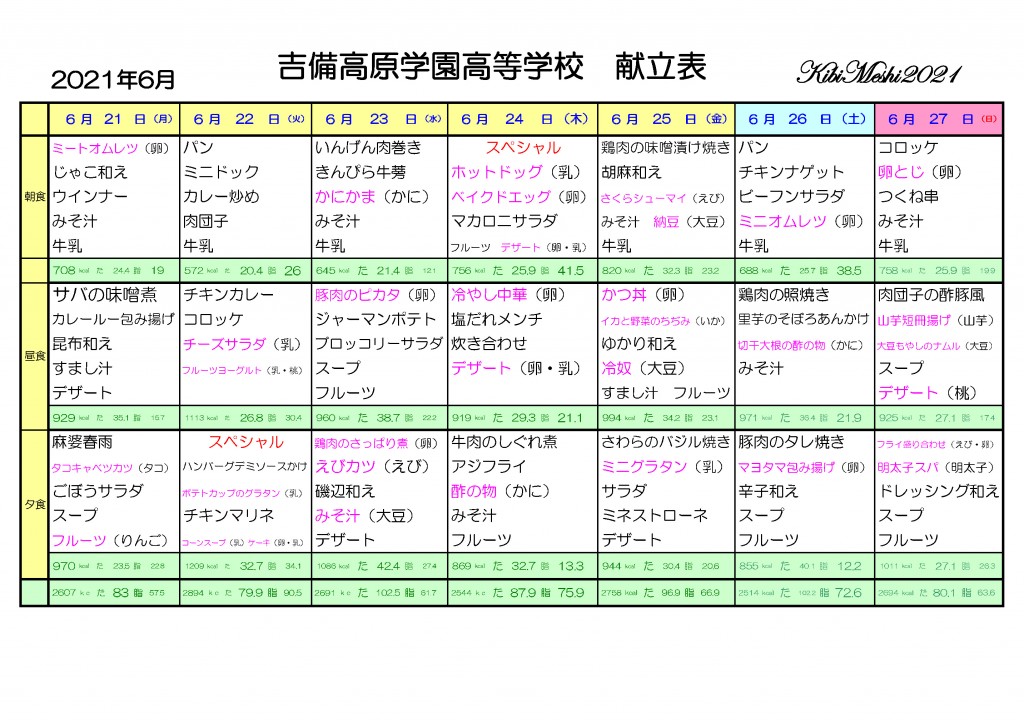KibiMeshi20210621-0627