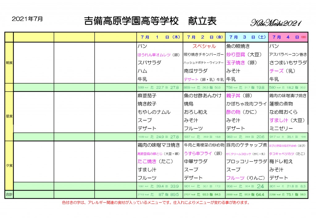 KibiMeshi20210701-0704