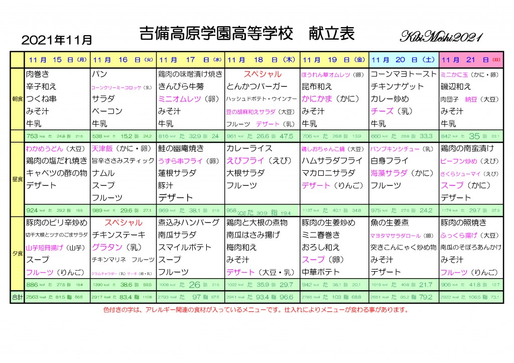 KibiMeshi20211115-1121