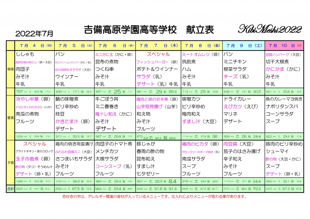 KibiMeshi20220704-0710