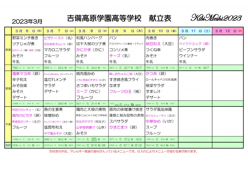 KibiMeshi20230301-0305