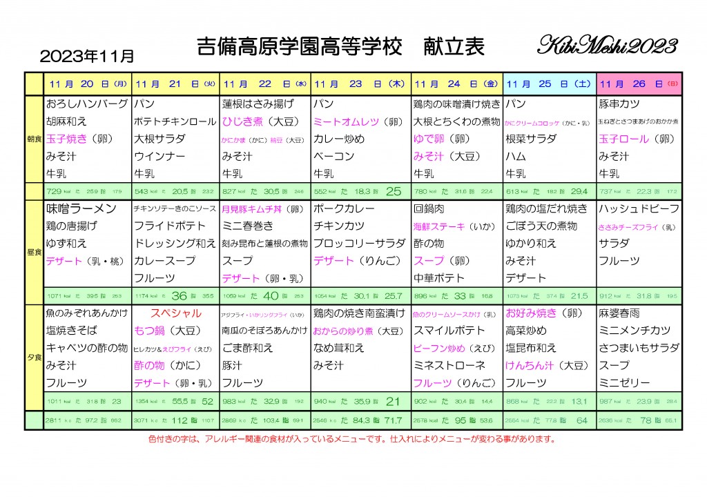 KibiMeshi20231120-1126